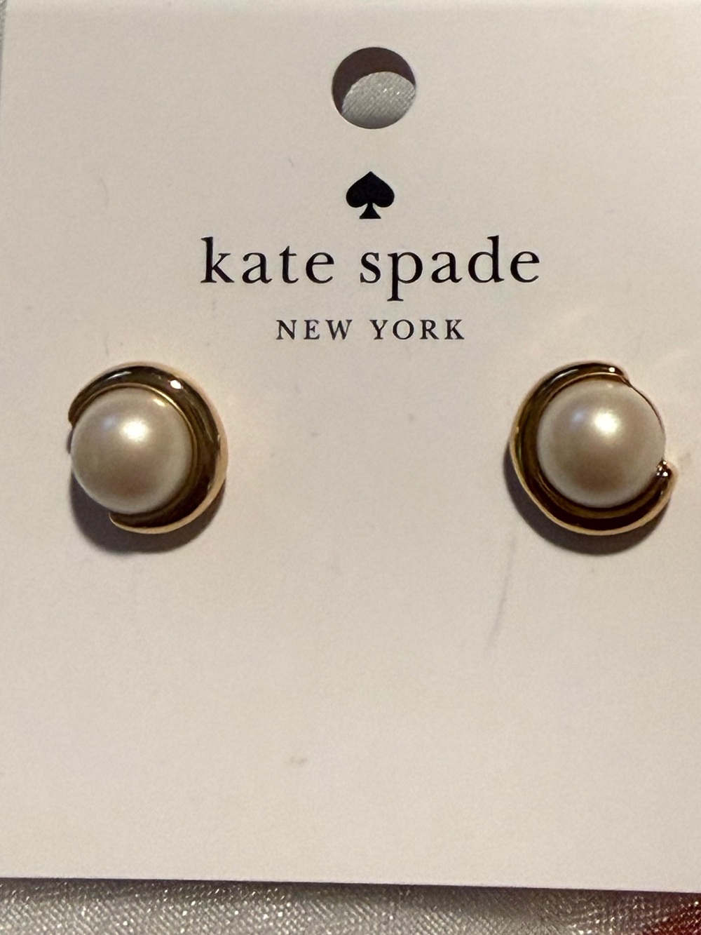 New Kate Spade Cubic Zirconia & Crystal Harmony Stud Earrings - Picture 8 of 8